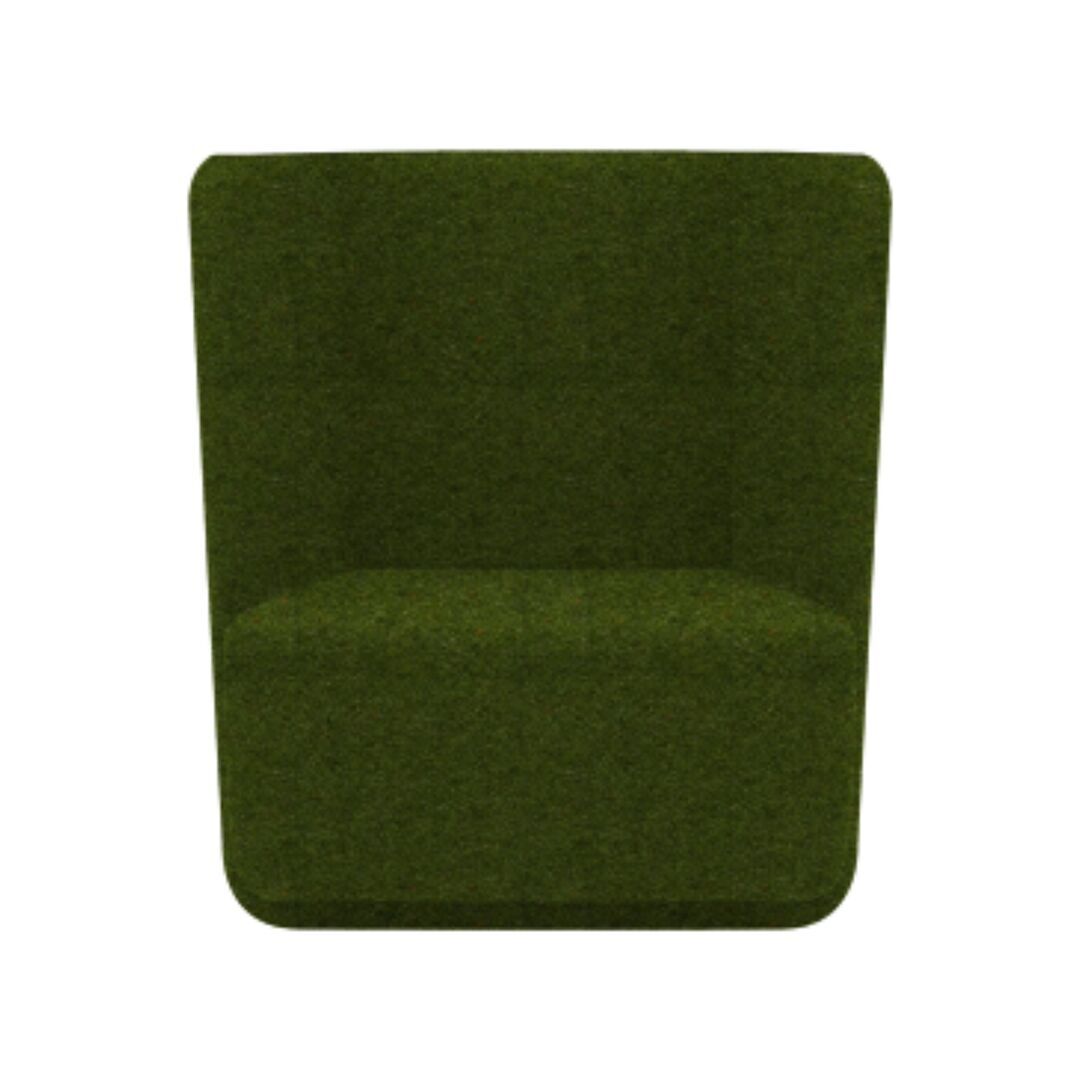 Softline A/S Softline Basket Sessel mit niedrigem Rücken Felt Melange - 855 Olive