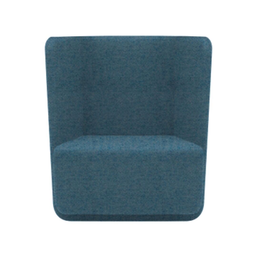 Softline A/S Softline Basket Sessel mit niedrigem Rücken Felt Melange - 858 Sky Blue