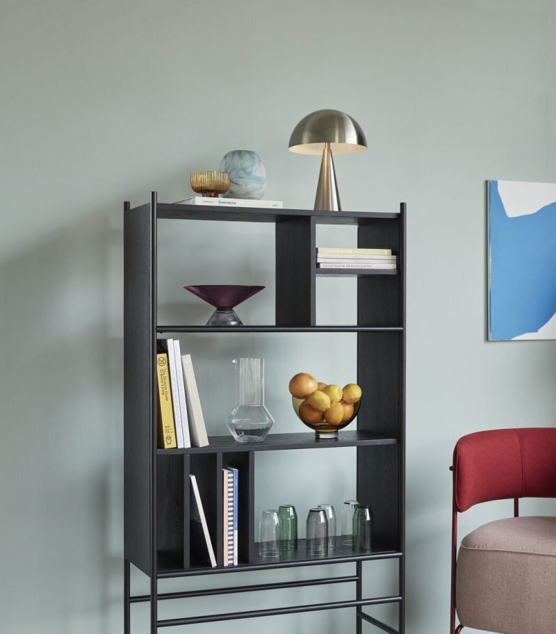 Huebsch Divide Shelf Unit Black
