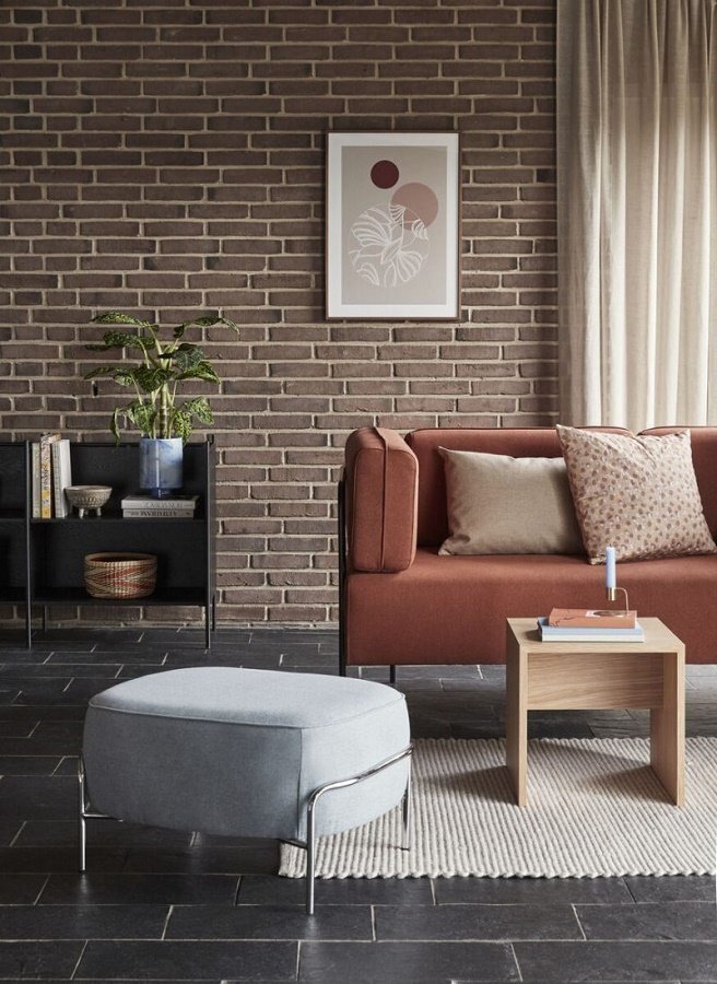 Huebsch Kumo Pouf Light blue