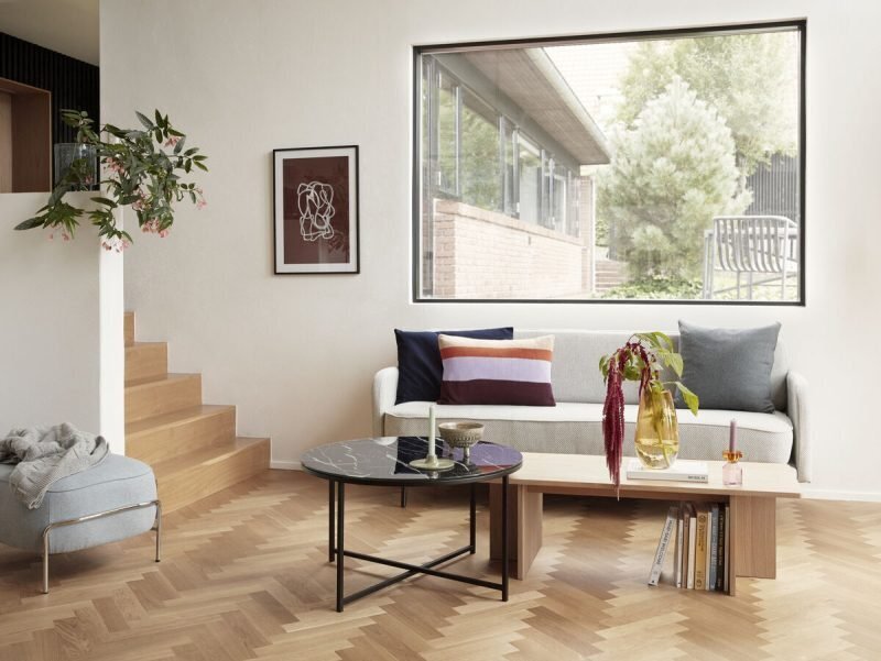 Huebsch Kumo Pouf Light blue