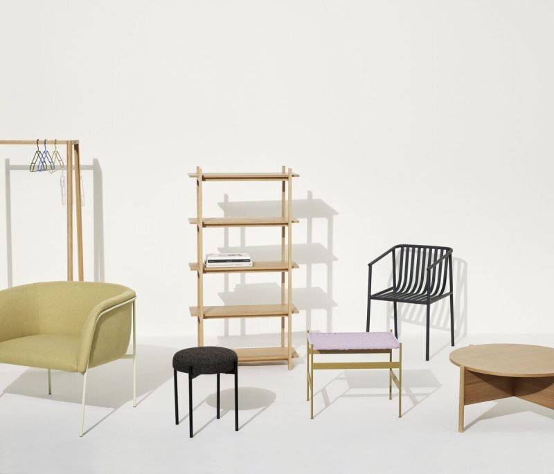 Huebsch Peri Bench Khaki/Purple