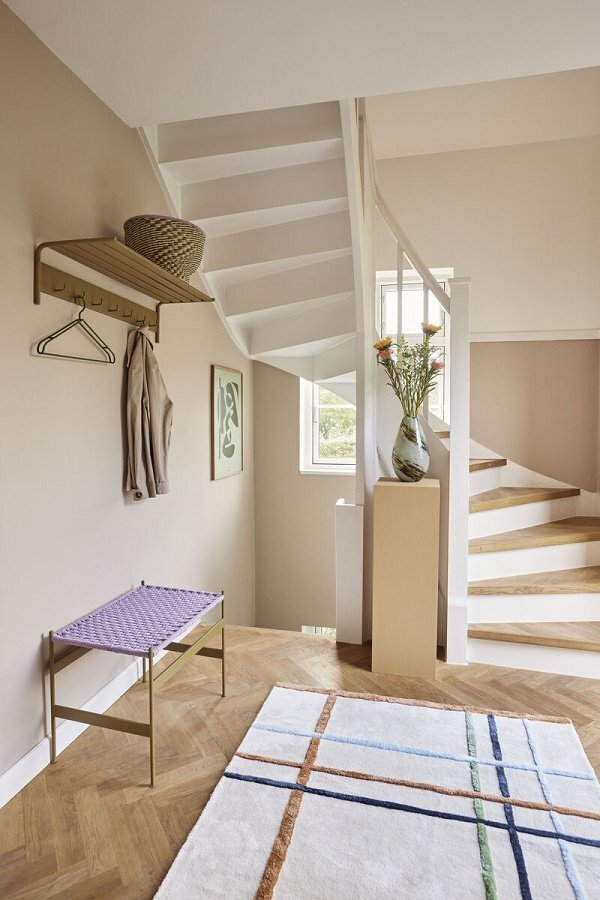 Huebsch Peri Bench Khaki/Purple