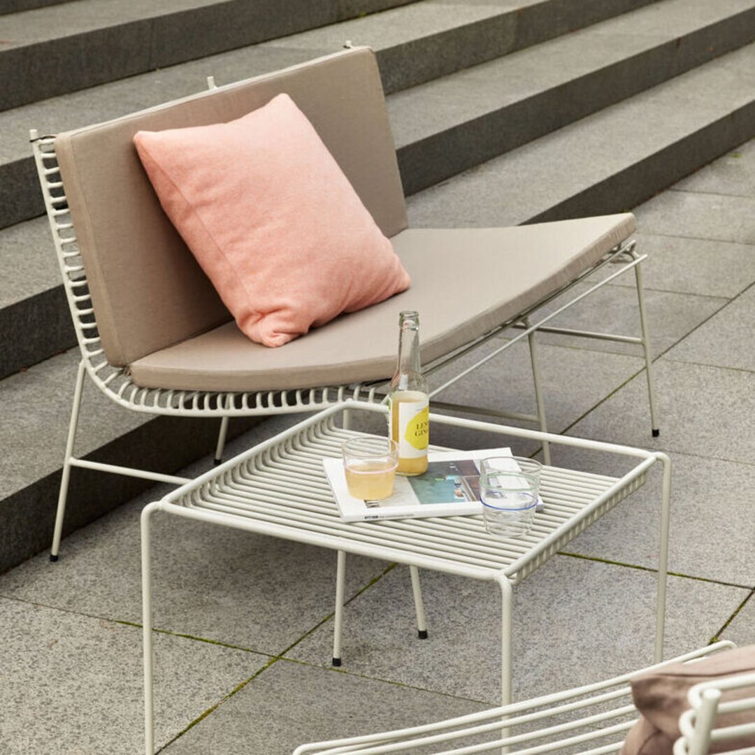 Hübsch String BankHellgrau