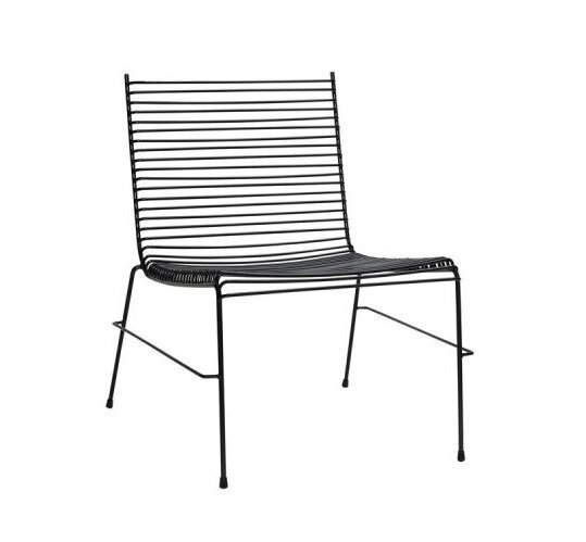 Hübsch String Loungestuhl Schwarz