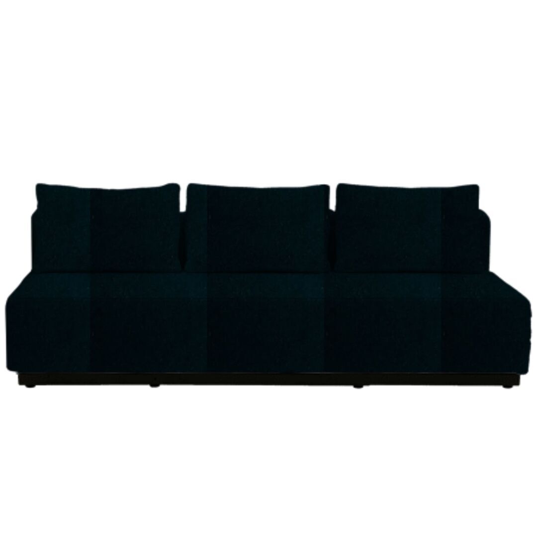 Softline A/S Softline Nevada 3-P Schlafsofa Felt Melange - 295 Dark Green