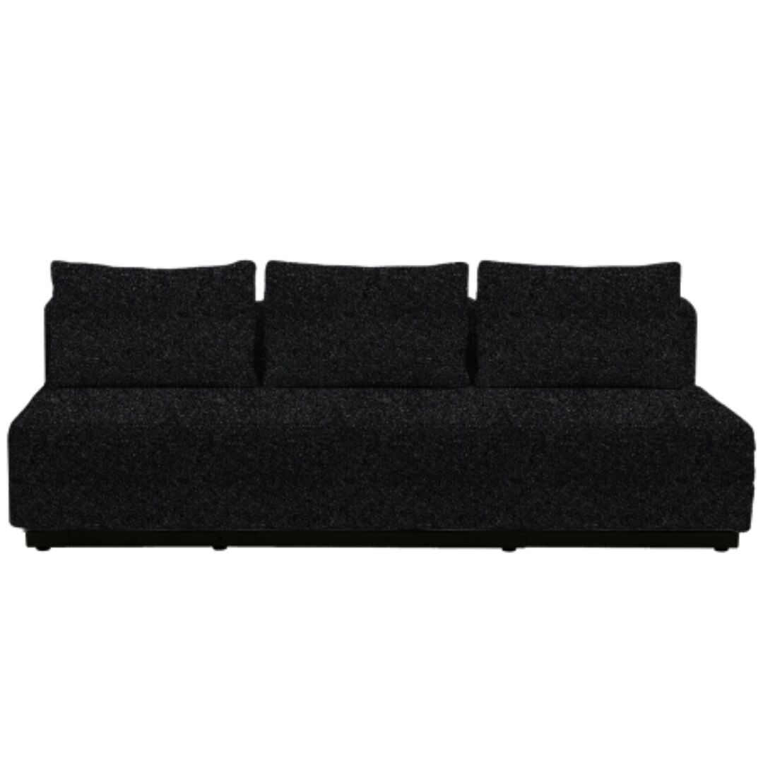 Softline A/S Softline Nevada 3-P Schlafsofa Felt Melange - 610 Anthracite