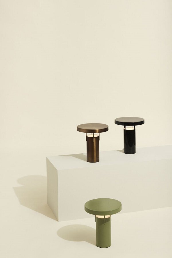 Huebsch Bringme Table Lamp Burnished Brass