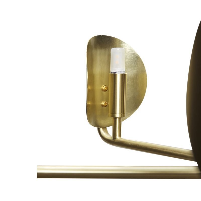 Huebsch Pomp Chandelier Brass