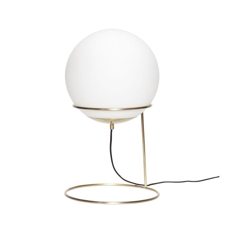 Huebsch Balance Lamp Large Brass/White - ø30xh53 cm