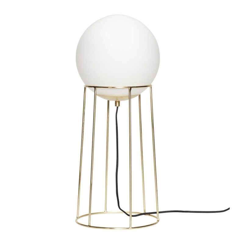 Huebsch Balance Lamp Large Brass/White - ø25xh60 cm