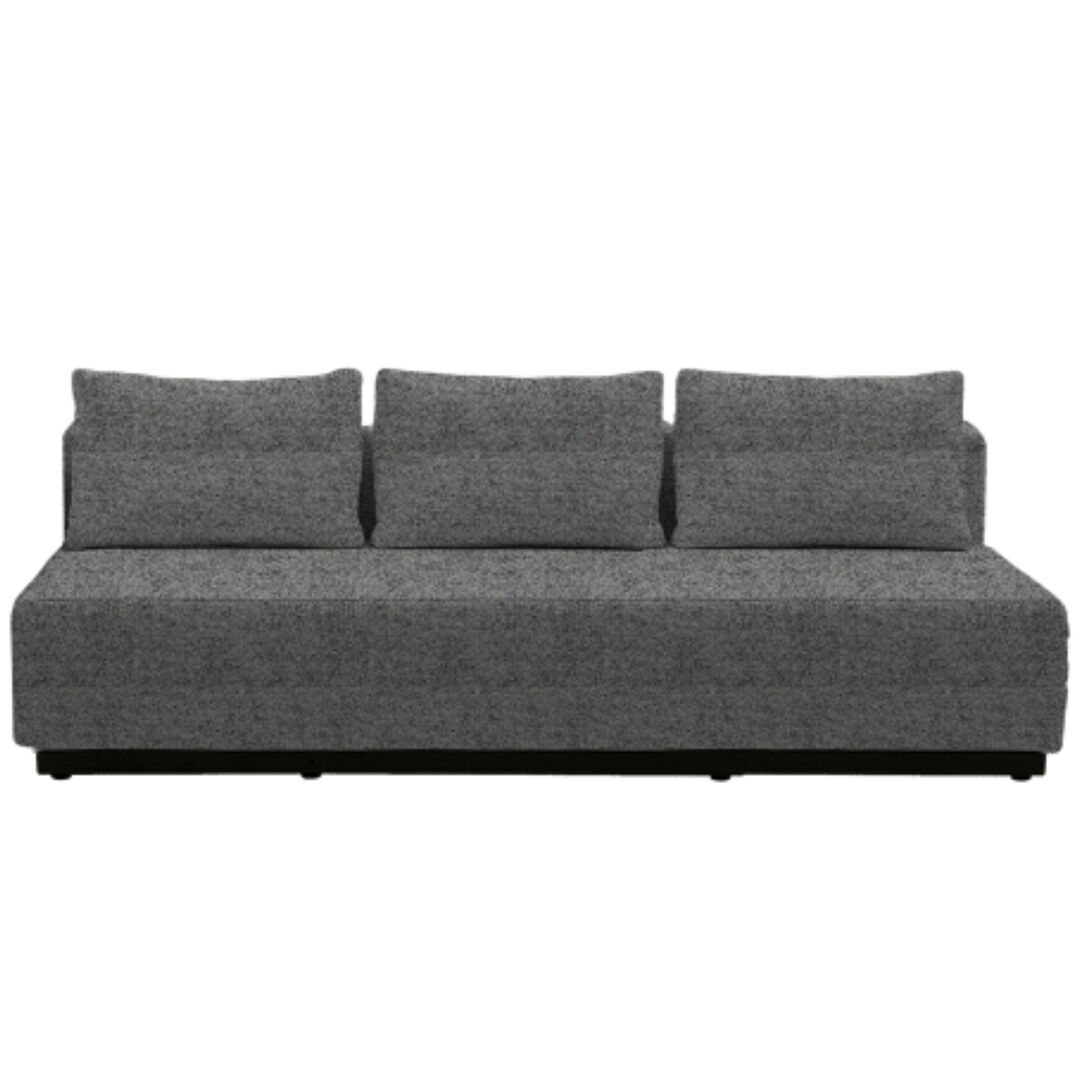 Softline A/S Softline Nevada 3-P Schlafsofa Felt Melange - 620 Stone Grey