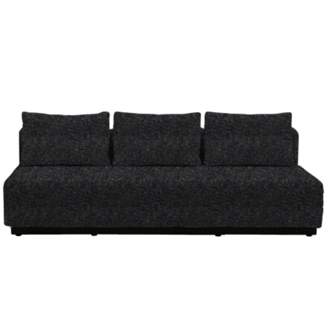 Softline A/S Softline Nevada 3-P Schlafsofa Felt Melange - 623 Dark Grey