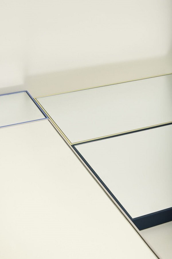 Hubsch Shine Mirror- Large Petrol