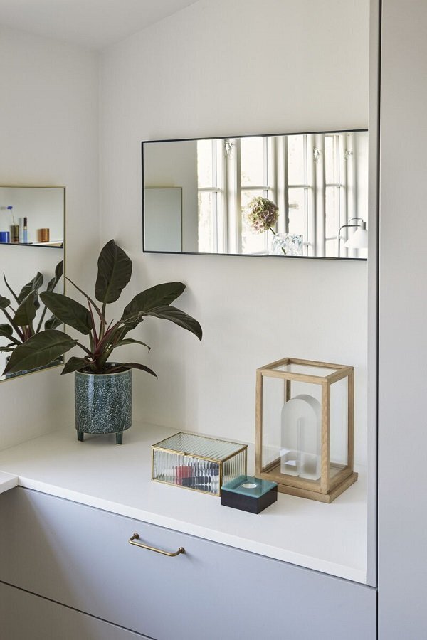 Hubsch Shine Mirror- Large Petrol