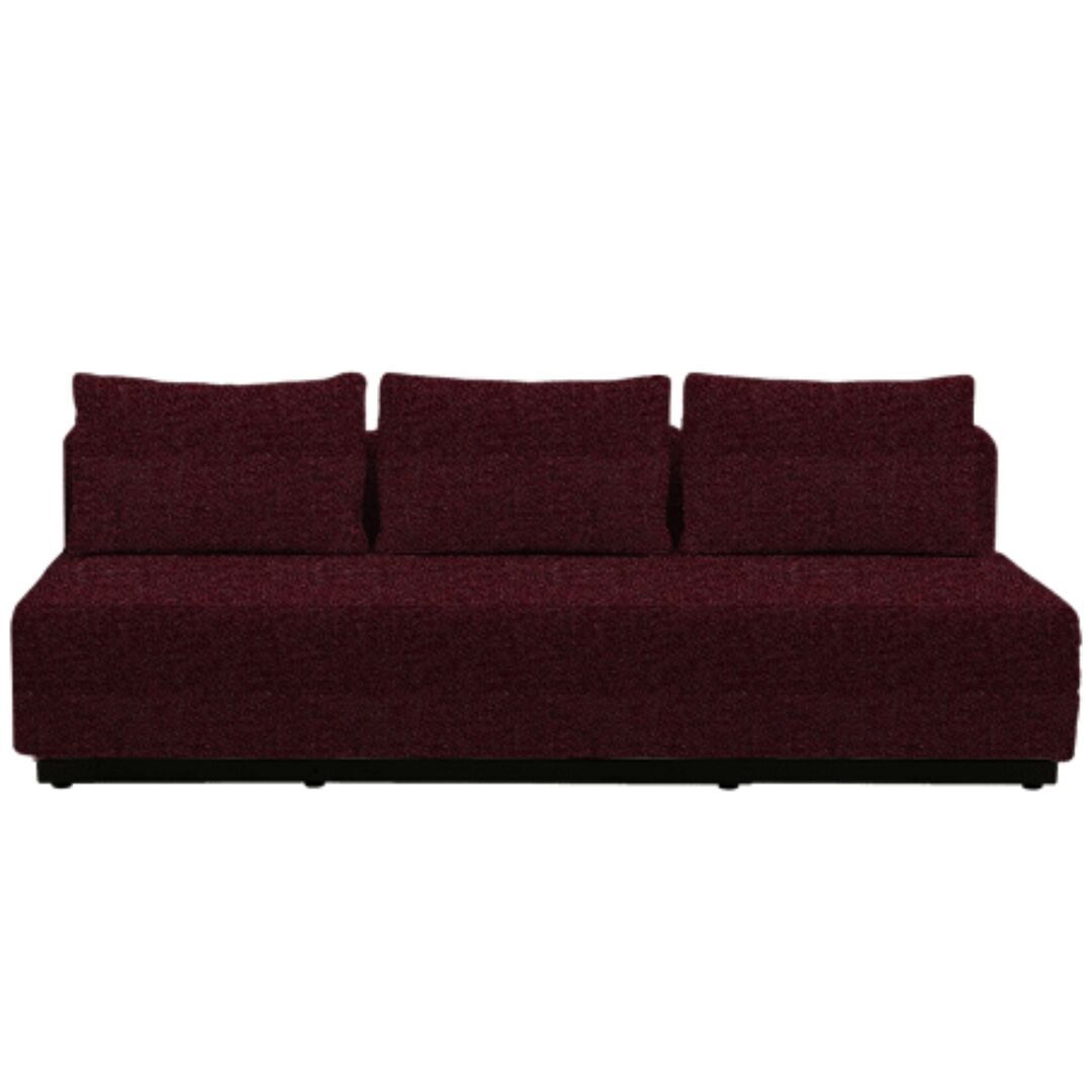 Softline A/S Softline Nevada 3-P Schlafsofa Felt Melange - 651 Eggplant