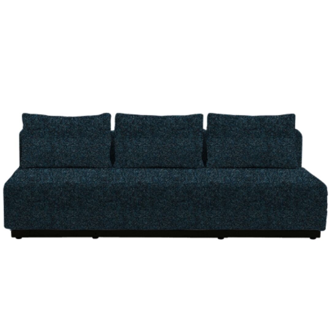 Softline A/S Softline Nevada 3-P Schlafsofa Felt Melange - 846 Blue Grey