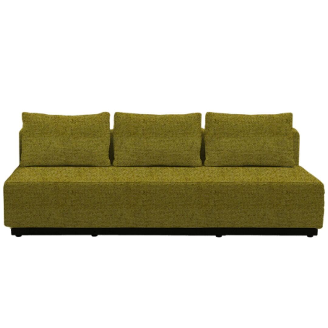 Softline A/S Softline Nevada 3-P Schlafsofa Felt Melange - 847 Mustard