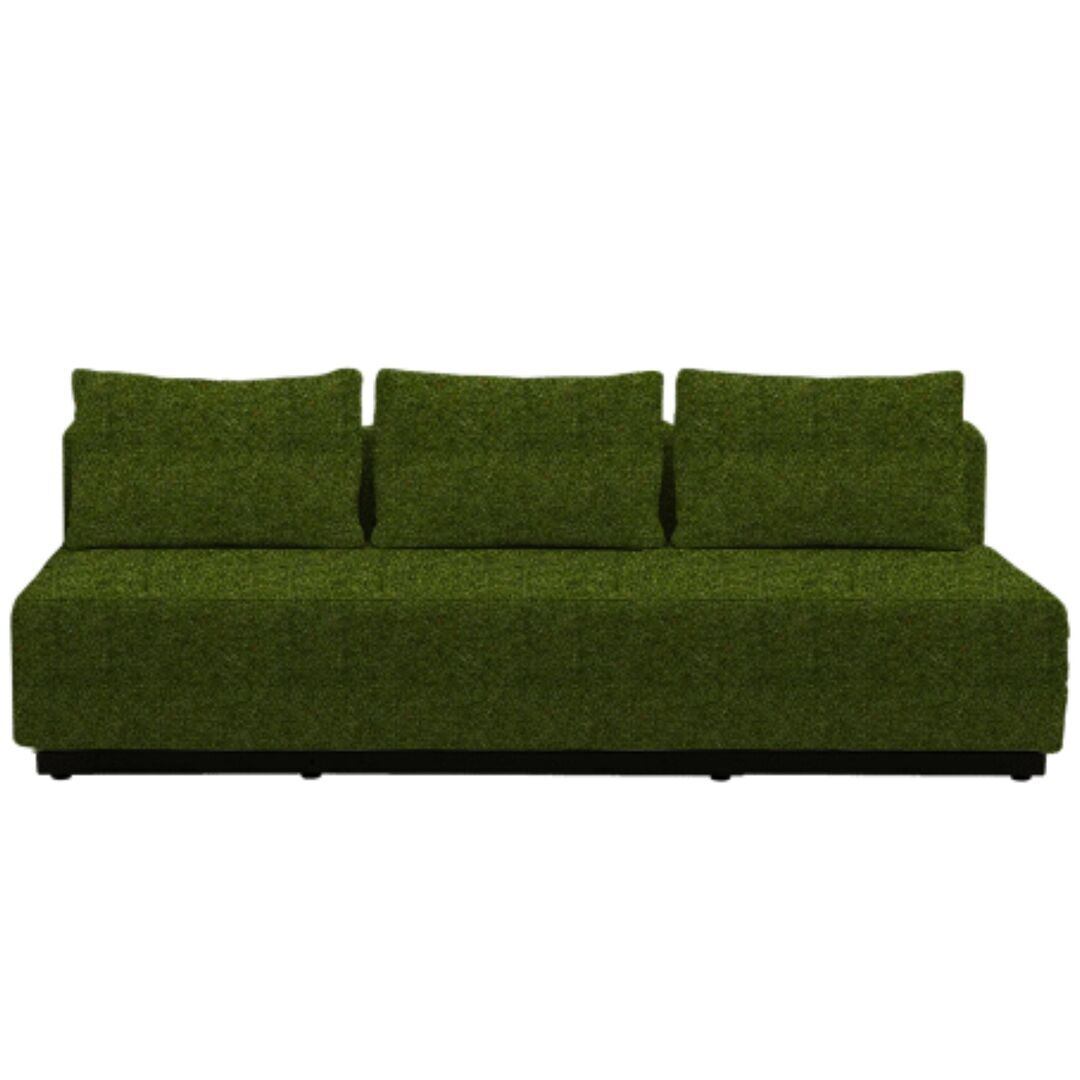 Softline A/S Softline Nevada 3-P Schlafsofa Felt Melange - 855 Olive