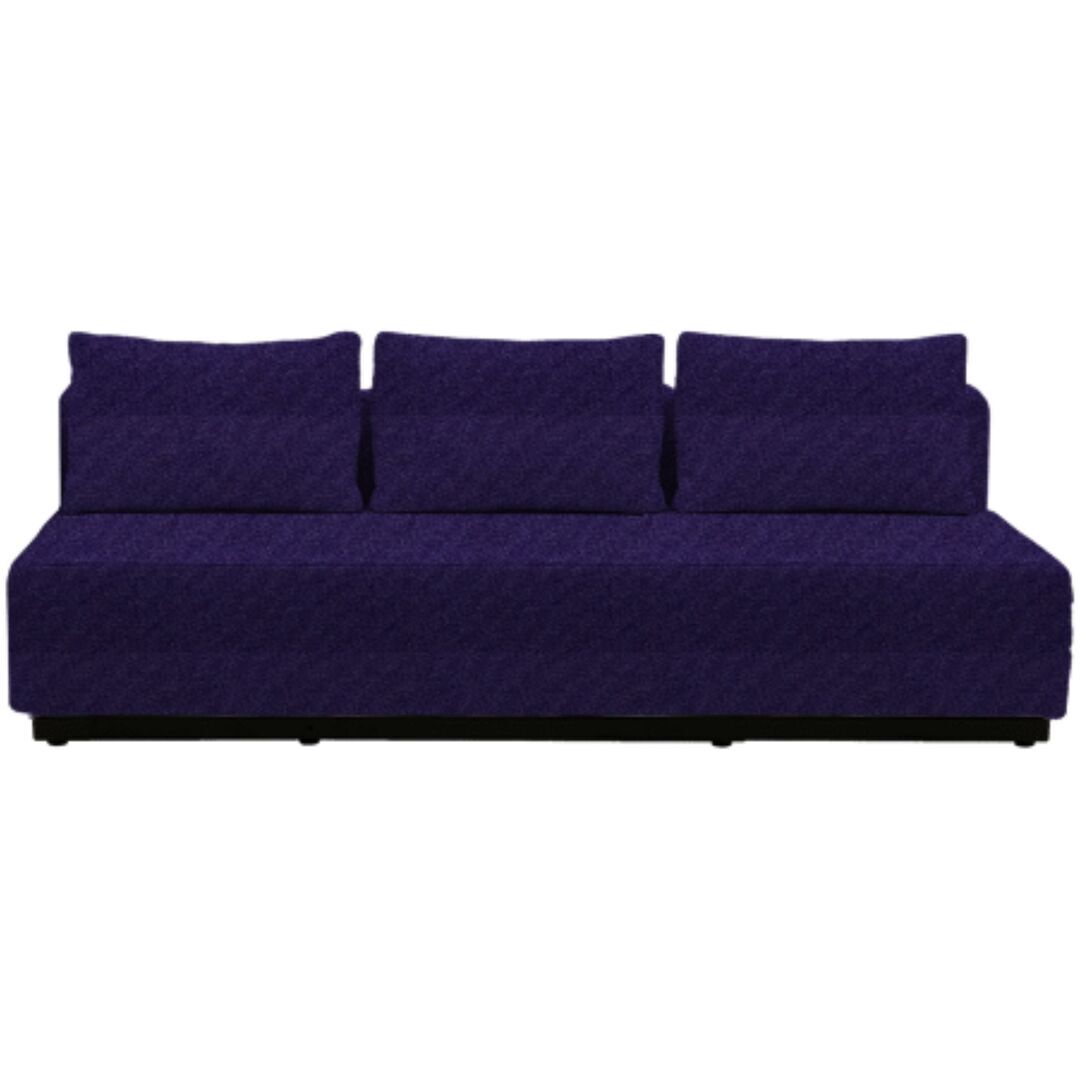 Softline A/S Softline Nevada 3-P Schlafsofa Felt - 581 Eggplant