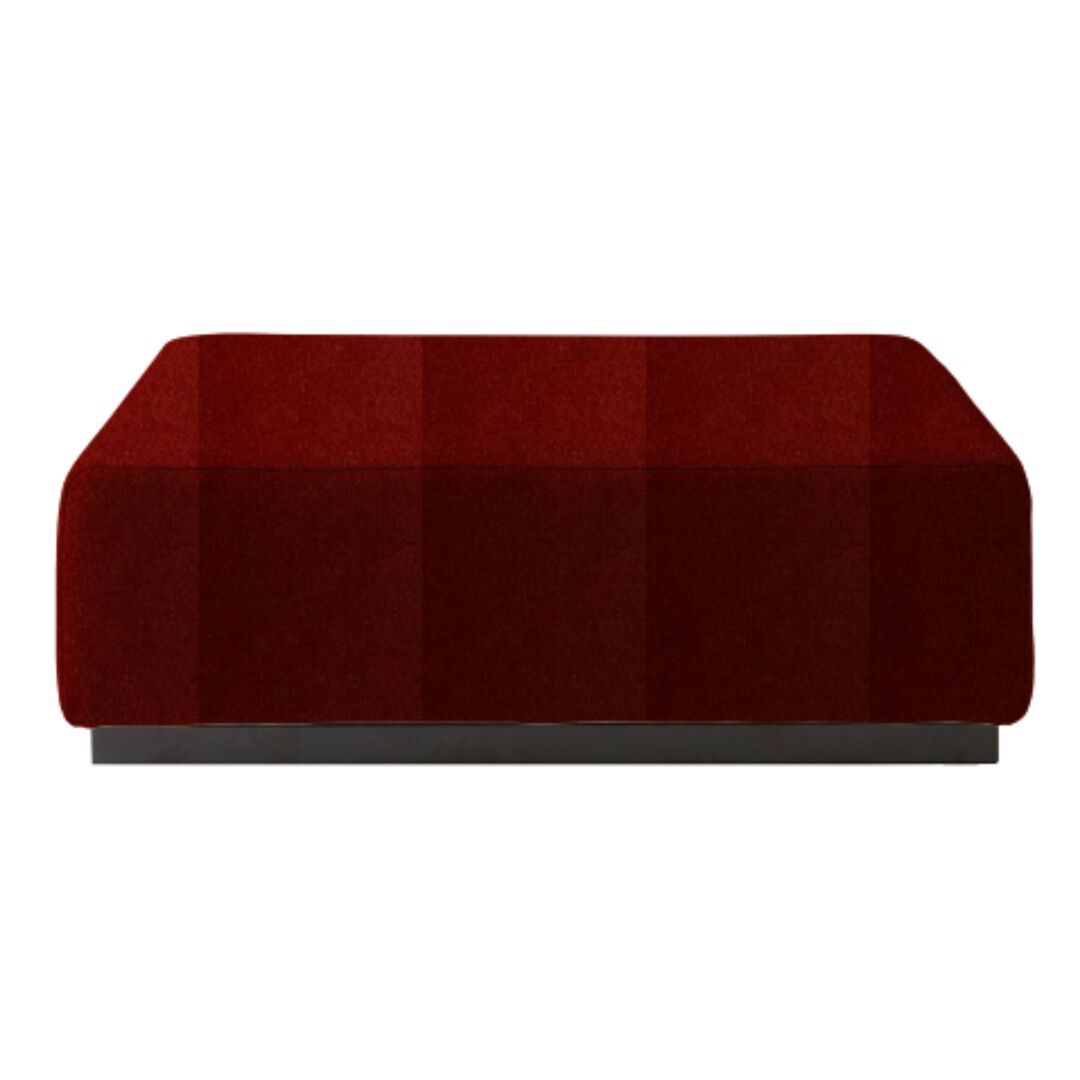 Softline A/S Softline Nevada Hocker / Ottomane Felt Melange - 297 Dark Red