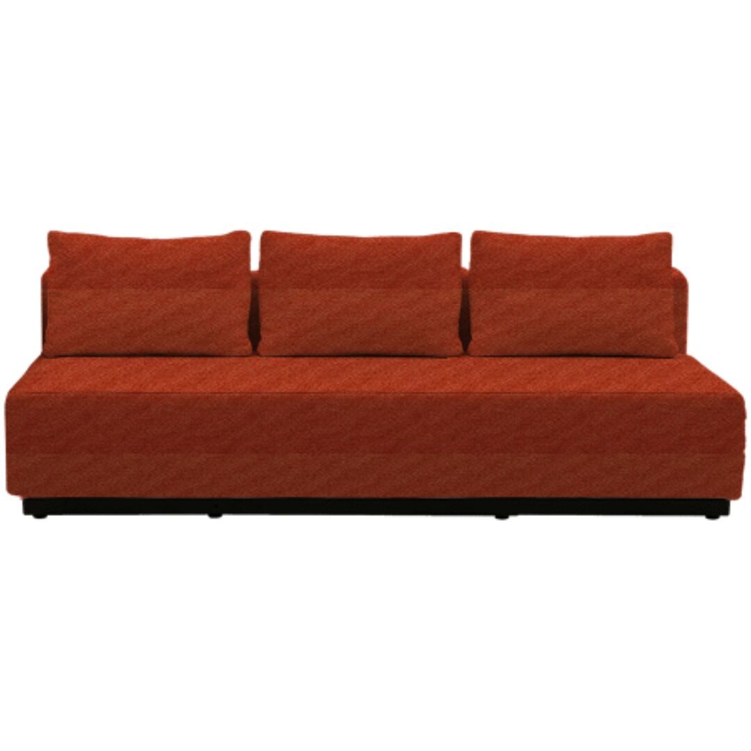 Softline A/S Softline Nevada 3-P Schlafsofa Felt - 624 Orange