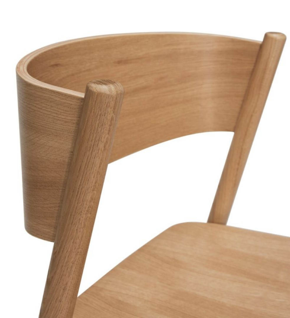 Hübsch Oblique - Esszimmerstuhl - Naturfarben