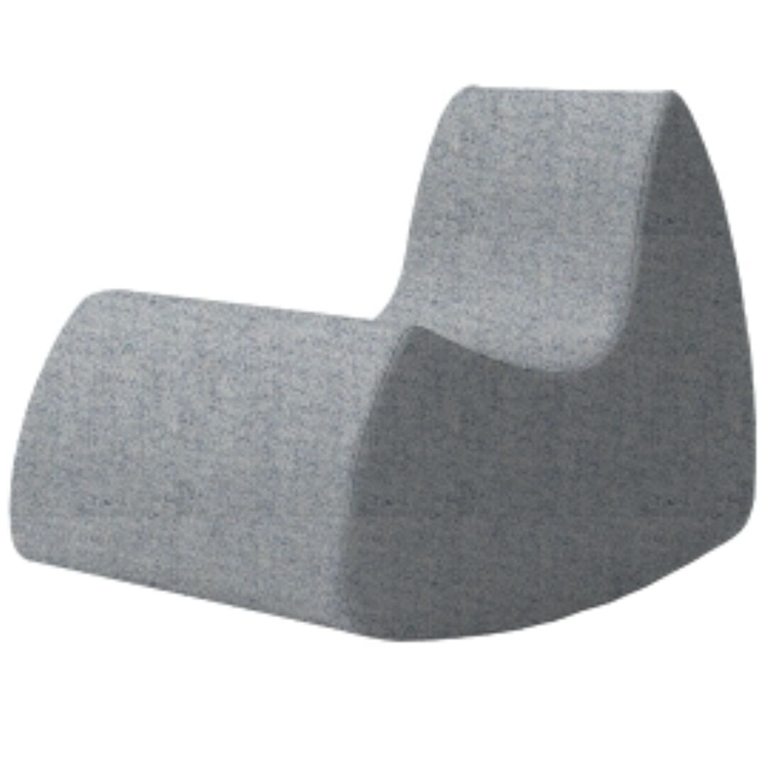 Softline A/S Softline Grand Prix Schaukelsessel Felt Melange - 612 Light Grey