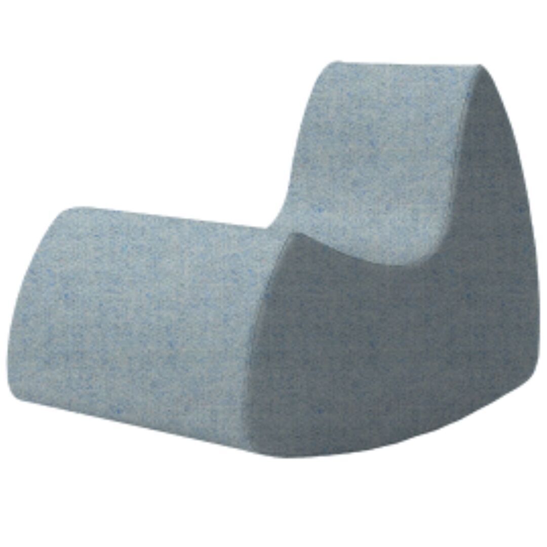 Softline A/S Softline Grand Prix Schaukelsessel Felt Melange - 641 Light Blue