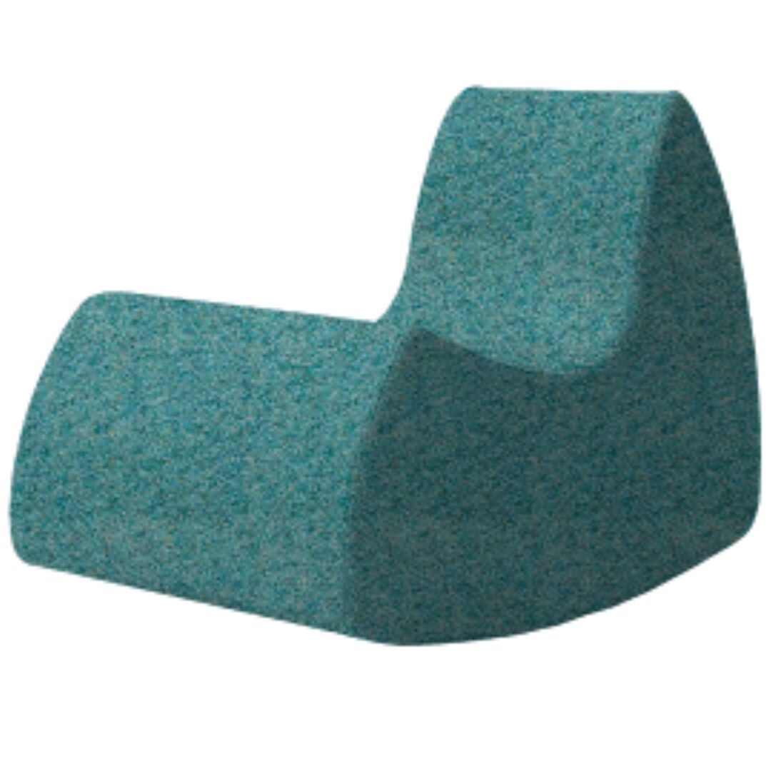 Softline A/S Softline Grand Prix Schaukelsessel Felt Melange - 652 Turquoise
