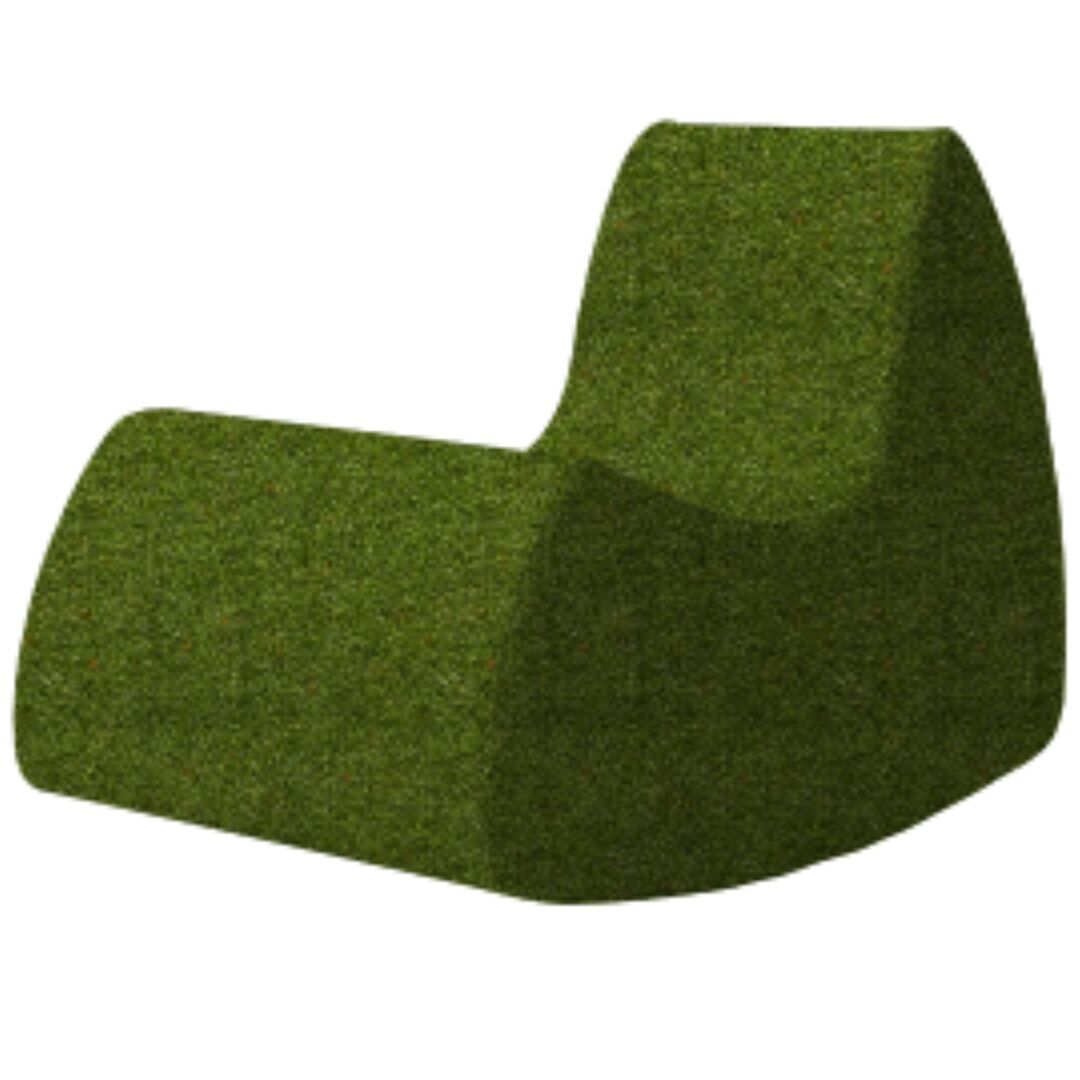 Softline A/S Softline Grand Prix Schaukelsessel Felt Melange - 855 Olive