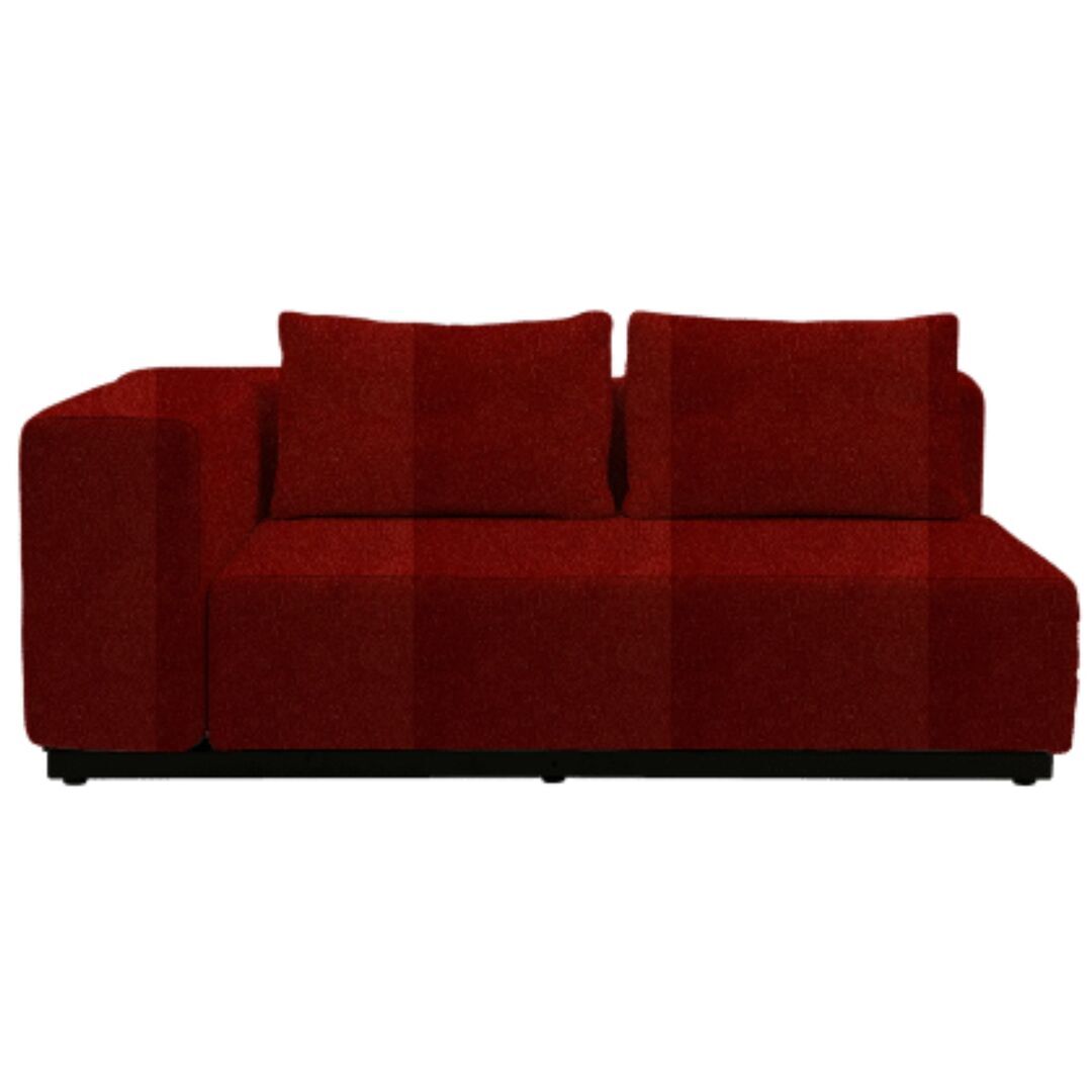 Softline A/S Softline Nevada Sofa / Sofaelement Felt Melange - 297 Dark Red