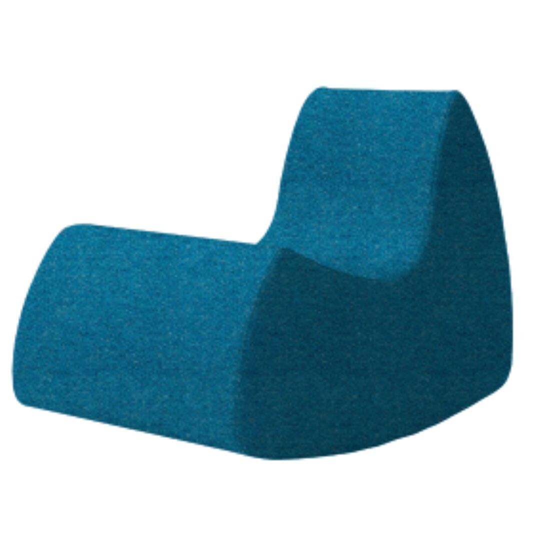 Softline A/S Softline Grand Prix XL Schaukelsessel Felt Melange - 582 Blue