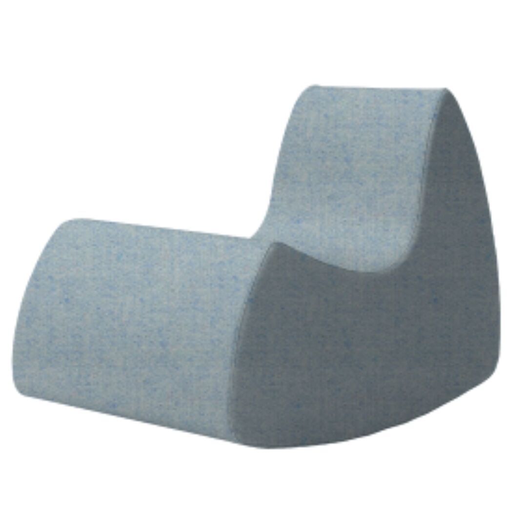 Softline A/S Softline Grand Prix XL Schaukelsessel Felt Melange - 641 Light Blue