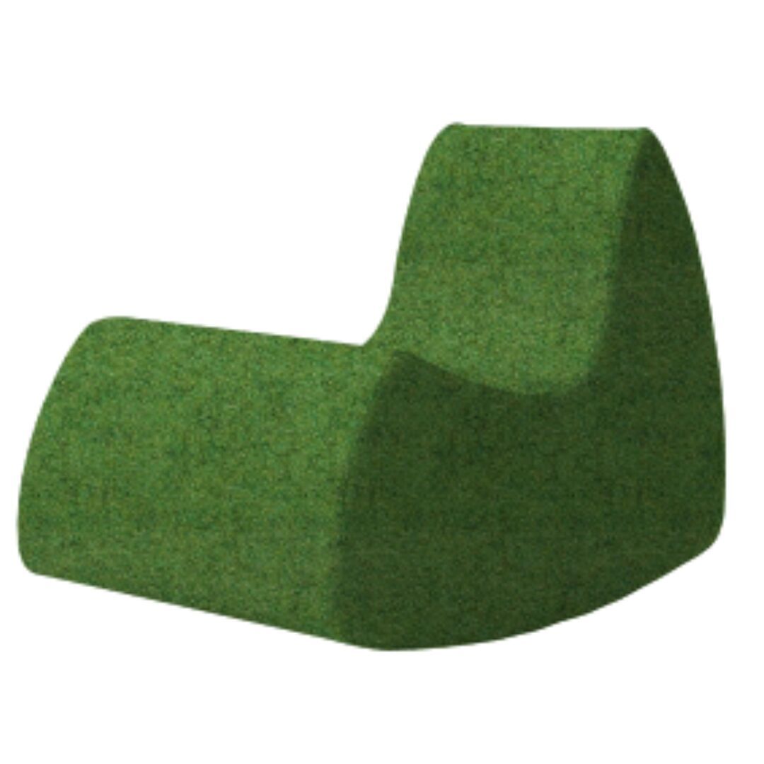 Softline A/S Softline Grand Prix XL Schaukelsessel Felt Melange - 848 Green