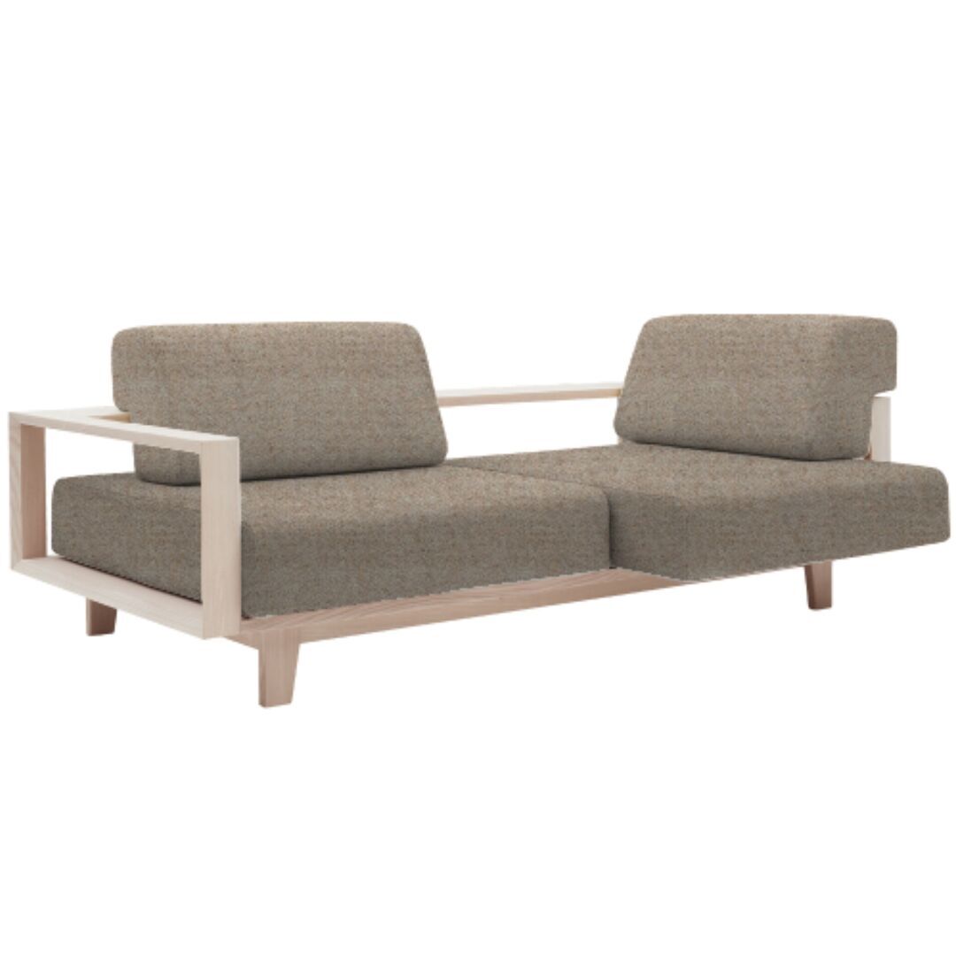 Softline A/S Softline Wood Schlafsofa / Sofa Felt Melange - 619 Sand