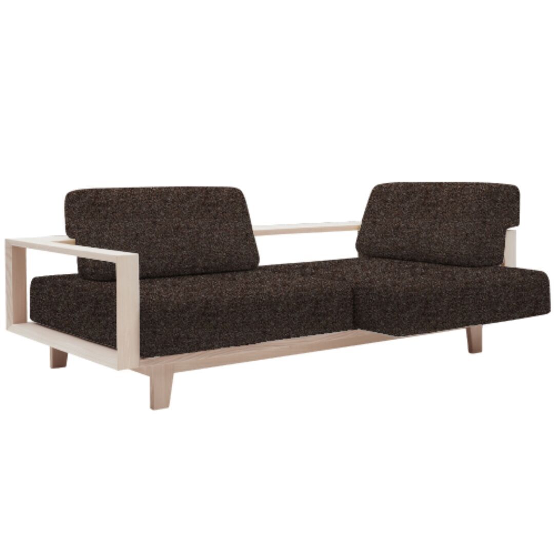 Softline A/S Softline Wood Schlafsofa / Sofa Felt Melange - 635 Brown