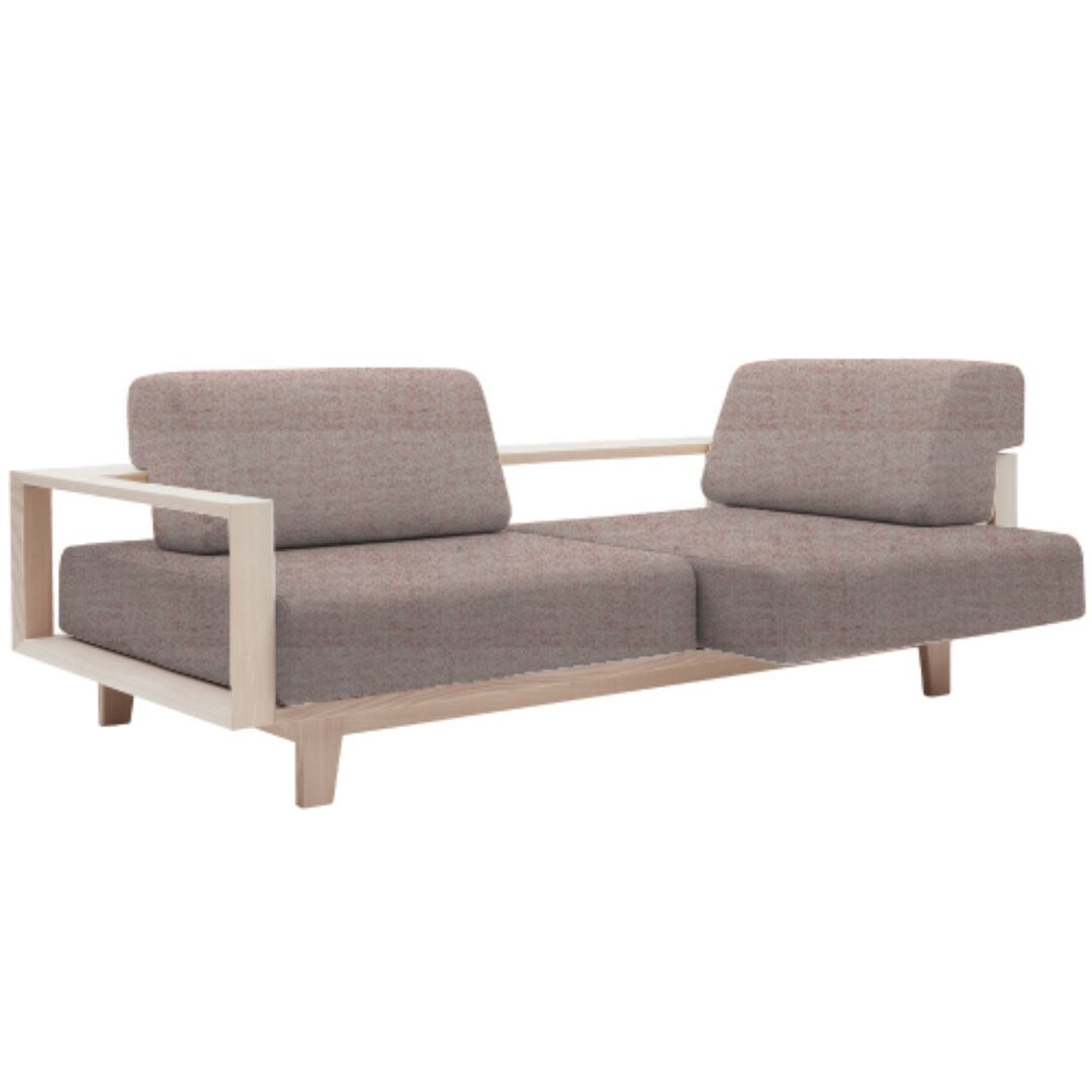 Softline A/S Softline Wood Schlafsofa / Sofa Felt Melange - 642 Lilac