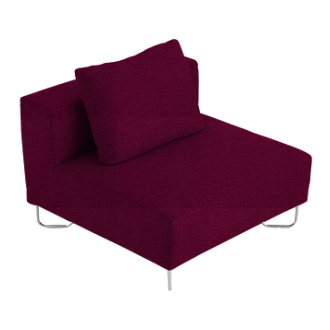 Softline A/S Softline Lotus Sofa Mittelmodul Felt - 629 Berry