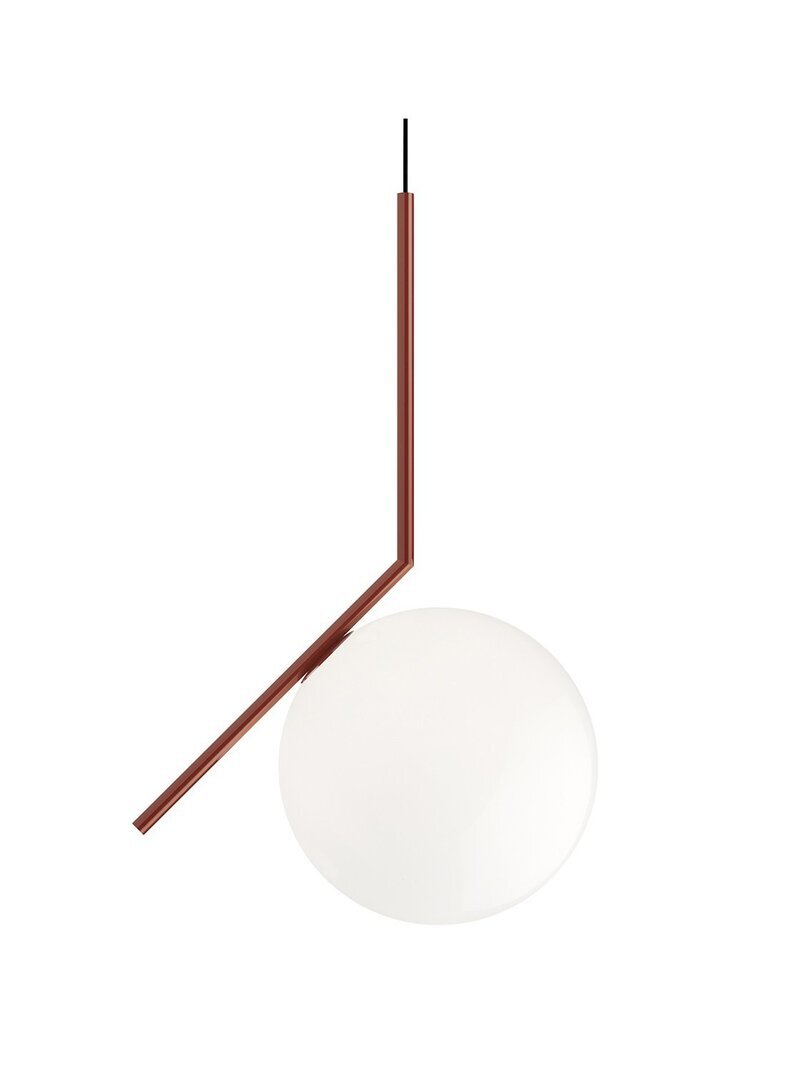 Flos IC S2 Pendelleuchte - rot burgundy