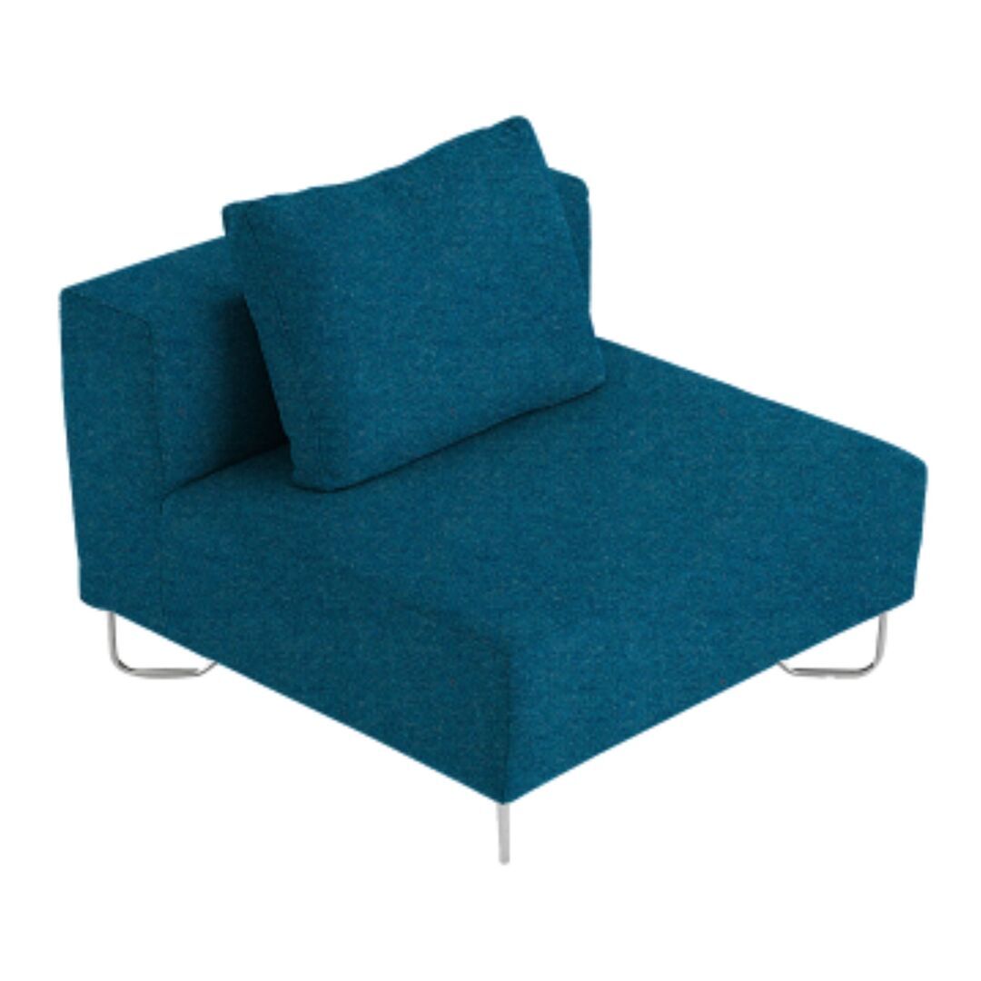 Softline A/S Softline Lotus Sofa Mittelmodul Felt Melange - 582 Blue