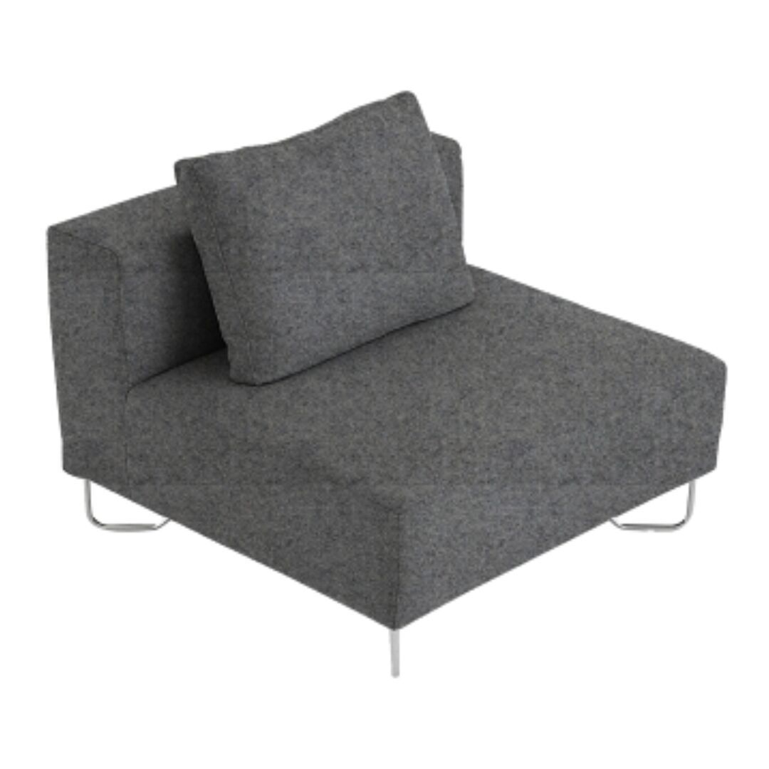 Softline A/S Softline Lotus Sofa Mittelmodul Felt Melange - 620 Stone Grey