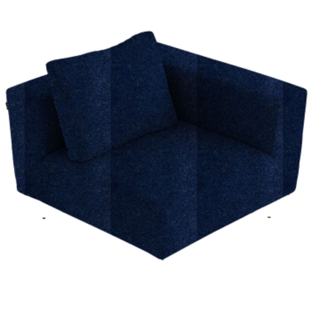 Softline A/S Softline Lotus Sofa Eckmodul Felt Melange - 289 Dark Blue