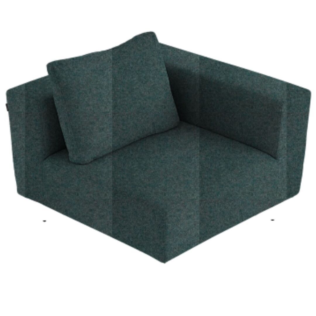 Softline A/S Softline Lotus Sofa Eckmodul Felt Melange - 293 Grey Green