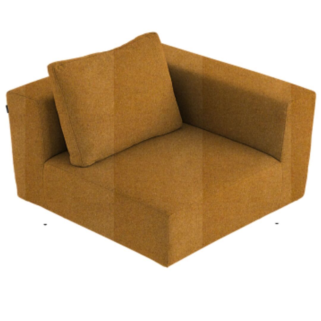 Softline A/S Softline Lotus Sofa Eckmodul Felt Melange - 296 Ochre