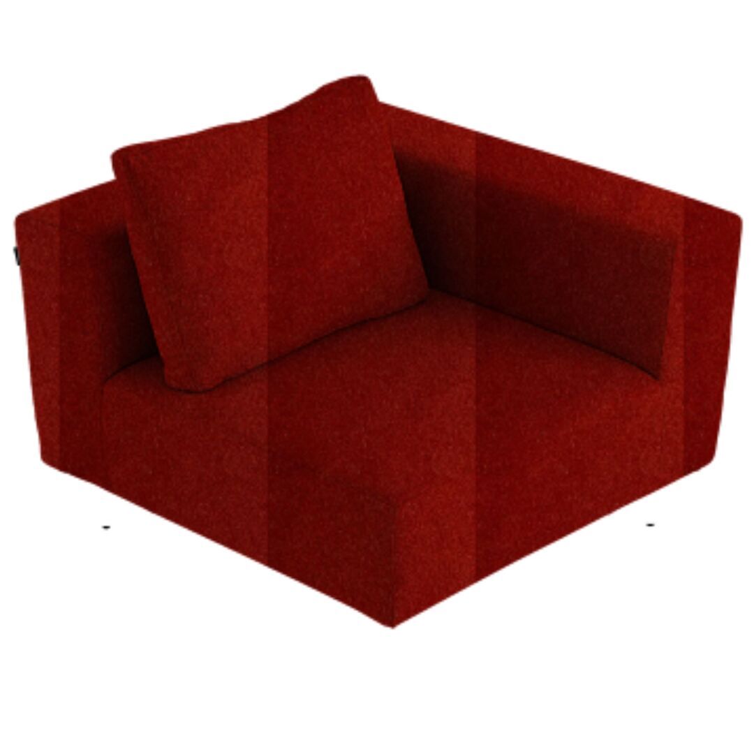Softline A/S Softline Lotus Sofa Eckmodul Felt Melange - 297 Dark Red