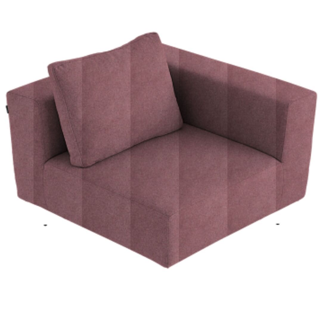 Softline A/S Softline Lotus Sofa Eckmodul Felt Melange - 299 Antique Pink