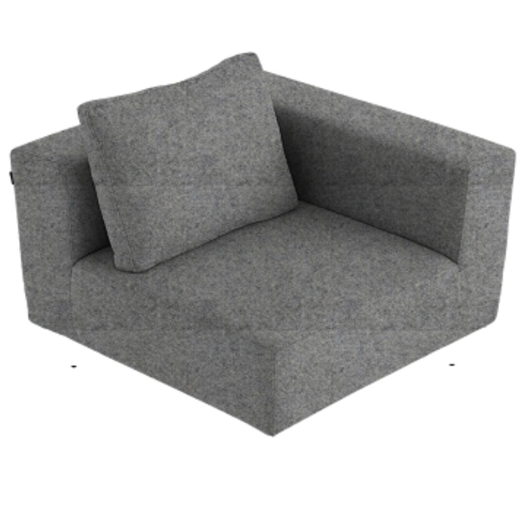 Softline A/S Softline Lotus Sofa Eckmodul Felt Melange - 620 Stone Grey