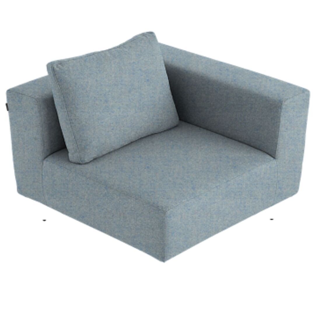 Softline A/S Softline Lotus Sofa Eckmodul Felt Melange - 641 Light Blue