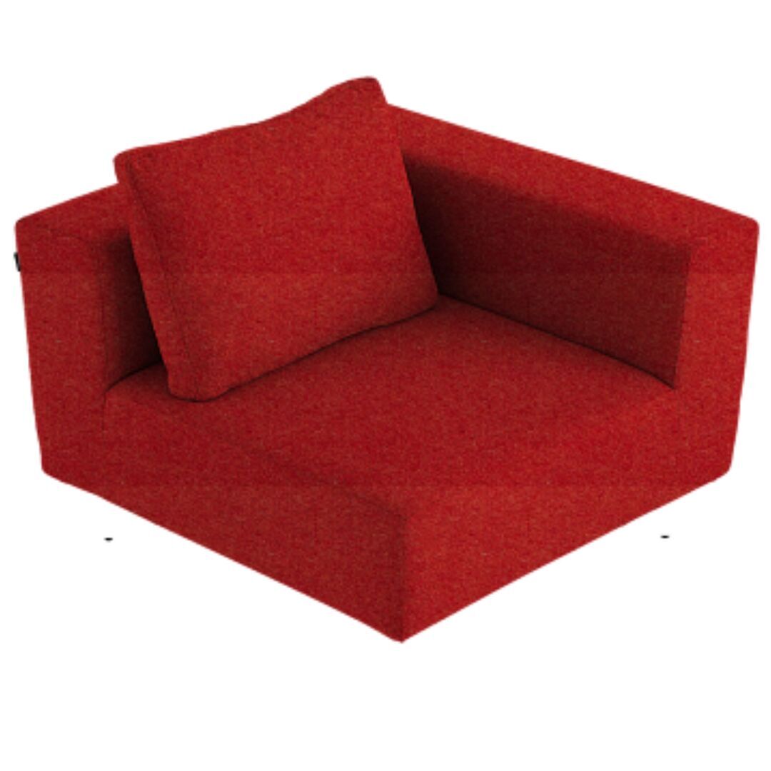 Softline A/S Softline Lotus Sofa Eckmodul Felt Melange - 650 Light Red